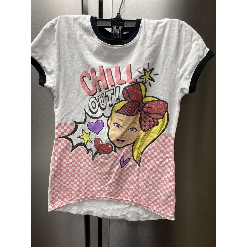 Nickelodeon JoJo Siwa T-Shirt White Girls Size L 14